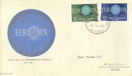 728  Turquie Europe CEPT 1960: Env. 1er Jour - Cote !!! - FDC From Turkey. Turkije Europa - 1960