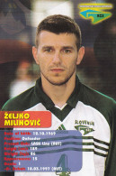 Italy 1990 Card : Football Fussball Soccer Calcio; UEFA Euro 2000; Zeljko Milinovic - Slovenia Team; Panini Card - Europei Di Calcio (UEFA)
