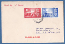 GREAT BRITAIN 1948  GEORGE VI  S.G. C1-C2  CHANNEL ISLANDS LIBERATION ANNIVERSARY   F.D.C. - ....-1951 Pre-Elizabeth II