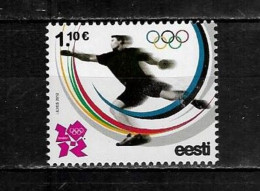Olympische Spelen  2012 , Eesti - Zegel Postfris - Eté 2012: Londres