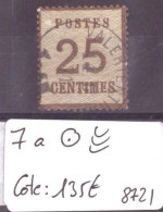 ALSACE LORRAINE No Yvert 7a OBLITERE -   COTE: 135 €  - ( WARNING: NO PAYPAL ) - Used Stamps