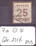 ALSACE LORRAINE No Yvert 7a OBLITERE -   COTE: 135 €  - ( WARNING: NO PAYPAL ) - Used Stamps