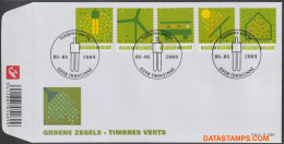 België 2009 - Mi:3957/ 3961, Yv:3897/3901, OBP:3911/3915, Fdc - O - Green Stamps - 2001-2010