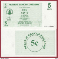 Zimbabwe --5 Cents  2007---NEUF/UNC --(46) - Simbabwe
