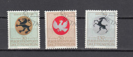 LIECHTENSTEIN 1969     N° 453 à 455   OBLITERES   CATALOGUE  ZUMSTEIN - Usados