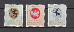 LIECHTENSTEIN 1969     N° 453 à 455   OBLITERES   CATALOGUE  ZUMSTEIN - Oblitérés