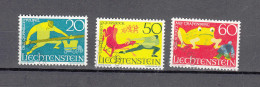 LIECHTENSTEIN 1969     N° 450 à 452   OBLITERES   CATALOGUE  ZUMSTEIN - Oblitérés