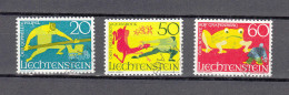 LIECHTENSTEIN 1969     N° 450 à 452   OBLITERES   CATALOGUE  ZUMSTEIN - Usati