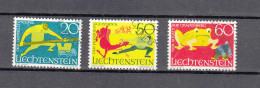 LIECHTENSTEIN 1969     N° 450 à 452   OBLITERES   CATALOGUE  ZUMSTEIN - Oblitérés