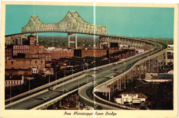 ETATS UNIS .  NEW MISSISSIPPI  RIVER BRIDGE . NEW ORLEANS  . LOUISIANA    1967 - Andere & Zonder Classificatie