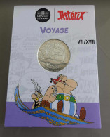 FRANCE 2022 - ASTERIX - 10 EUROS COMMEMORATIVE ARGENT – VOYAGE - CARTELETTE OFFICIELLE – NUMERO 8/18 - Francia