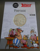 FRANCE 2022 - ASTERIX - 10 EUROS COMMEMORATIVE ARGENT – PARTAGE - CARTELETTE OFFICIELLE – NUMERO 6/18 - Francia