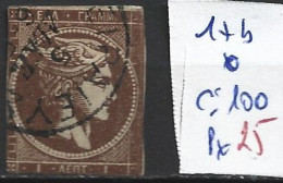 GRECE 17b Oblitéré Côte 100 € - Used Stamps