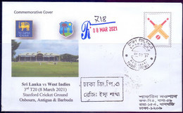 1 2021 Cricket SRI Vs WI 3rd T20 Stanford CG Antigua & Barbuda Limited Edition - Cricket