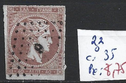 GRECE 22 Oblitéré Côte 35 € - Used Stamps