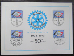 1732 'Rotary International' Met Alle Eerstedagafstempelingen - Commemorative Documents