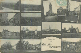 69 VILLIE MORGON  Souvenir Multivues   2 Scans - Villie Morgon