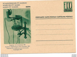 19 - 53 - Entier Postal Neuf "Musée Des PTT" Illustration Appareil Téléphonique Avec Accoudoir" - Entiers Postaux