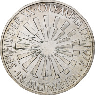 République Fédérale Allemande, 10 Mark, 1972, Munich, Argent, SUP, KM:130 - Andere & Zonder Classificatie