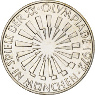 République Fédérale Allemande, 10 Mark, 1972, Hambourg, Argent, SUP, KM:130 - Otros & Sin Clasificación
