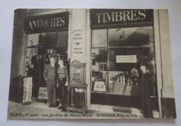 ANTIQUITES-TIMBRES - JACQUES SCHERER  PARIS GALERIE DE VALOIS - Tiendas