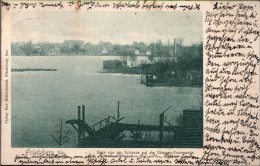 ! Alte Ansichtskarte Friedeberg, Neumark, Obersee, Bahnpoststempel, 1904 - Neumark