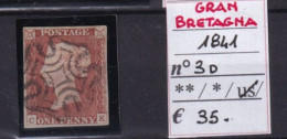 GRAN BRETAGNA 1841 N°3D USATO - Used Stamps