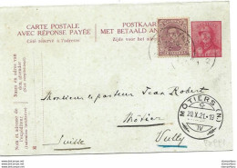 91 - 49 - Entier Postal Envoyé En Suisse 1921 - Other & Unclassified