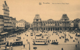 BRUXELLES   GARE DU NORD ET PLACE ROGIER     2 SCANS - Chemins De Fer, Gares