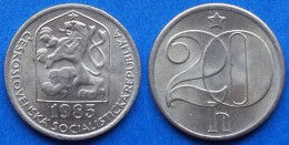 CZECHOSLOVAKIA - 20 Haleru 1985 KM# 74 Socialist Republic (1960-1990) - Edelweiss Coins - Checoslovaquia