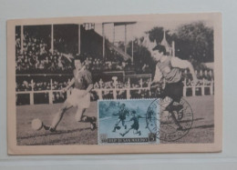 SAINT MARIN SAN MARINO FDC 1953 FOOTBALL FUSSBALL SOCCER CALCIO FOOT FUTBOL VOETBAL FUTEBOL 1954 - Brieven En Documenten