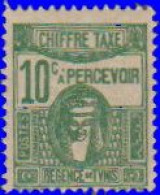 Tunisie Taxe 1945 - T 59* - 10 C. Déesse Carthaginoise - Strafport