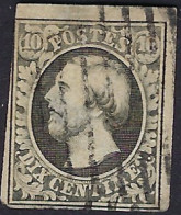 Luxembourg - Luxemburg - Timbre  1852   Guillaume III   Cachet Barres   Michel 1 - 1852 Guglielmo III