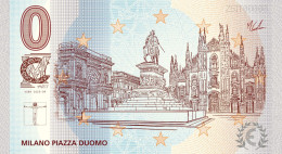 Banconota Zero Euro Souvenir  "CMART" Ricordo Della Città Di Milano Piazza Del Duomo - Autres - Europe