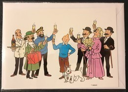 Belgium Postogram 1992 Tintin Kuifje From Hergé Strip BD Comic Cartoon - Still In Plastic Cover !! Perfect Condition K73 - Dépliants De La Poste