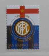 SAINT MARIN SAN MARINO MNH** 2008 INTER MILAN FOOTBALL FUSSBALL SOCCER CALCIO FOOT FUTBOL VOETBAL FUTEBOL - Covers & Documents