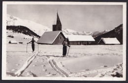 FRANCE , AURON  ,  SKI SPORT ,  OLD  POSTCARD - Saint-Etienne-de-Tinée