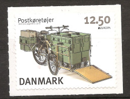 Danemark Danmark 2013 N° 1710 ** Europa, Emission Conjointe, Véhicules Postaux, Vélo, Facteur, Tricycle, La Poste, Selle - Unused Stamps