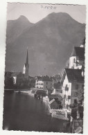 E2758) HALLSTATT -S/W FOTO AK  Super HAUS DETAILS Mit KIRCHE U. Bergen ALT ! - Hallstatt