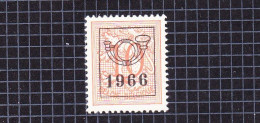 1966 Nr PRE771** Zonder Scharnier.Heraldieke Leeuw:10c.Opdruk 1966. - Typos 1951-80 (Chiffre Sur Lion)