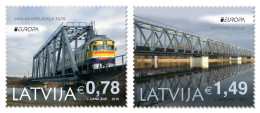SALE!!! LATVIA LETONIA LETTONIE LETTLAND 2018 EUROPA CEPT Bridges 2 Stamps Set MNH ** - 2018