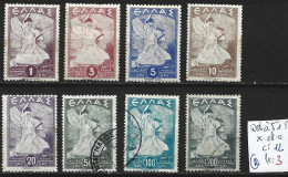 GRECE 508 à 515 * ( 513-14-15 Oblitérés ) Côte 12 € ( Rouille ) - Used Stamps