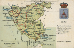 CÁDIZ ,  ATLAS GEOGRÁFICO DE ESPAÑA Y PORTUGAL Nº 11 , T.P. NO CIRCULADA - Cádiz