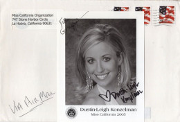 Dustin-Leigh Konzelman Miss California USA Hand Signed Photo & More - Schauspieler Und Komiker