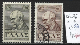 GRECE 534-35 * Et Oblitéré Côte 5.50 € - Used Stamps