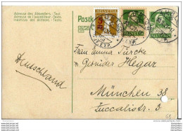 4 - 83 - Entier Postal Avec Affranchissement Complémentaire Envoyé De Zürich 1921 - Attention Petit Trou En Bas - Entiers Postaux