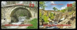 SALE!!! MACEDONIA MACEDOINE MAKEDONIEN 2018 EUROPA CEPT BRIDGES 2 Stamps Set MNH ** - 2018