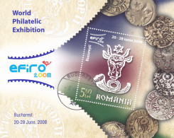 EXHIBITION EFIRO 2008,BLOCK USED,ROMANIA - Usati