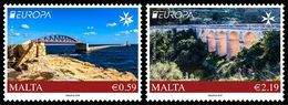 SALE!!! MALTA 2018 EUROPA CEPT BRIDGES 2 Stamps Set MNH ** - 2018