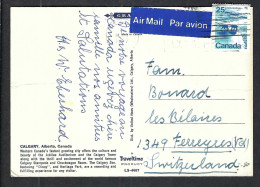 CANADA Ca.1977: CP P.A. De CALGARY Pour FERREYRES (VD, Suisse) - Cartas & Documentos